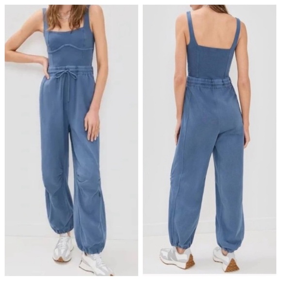 New! FP Movement by Free People inbound onesie Navy Jumpsuit 2924 - Picture 4 of 14